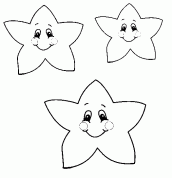 estrelas coloridas para imprimir