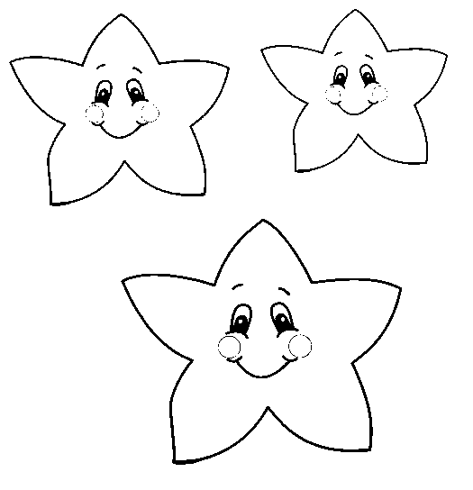 estrelas coloridas para imprimir