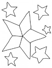 estrelas para colorir e imprimir