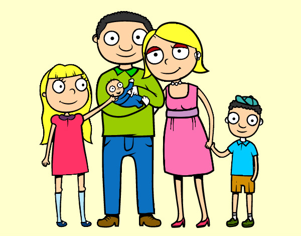 familia para colorir