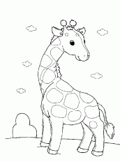 girafinha para colorir