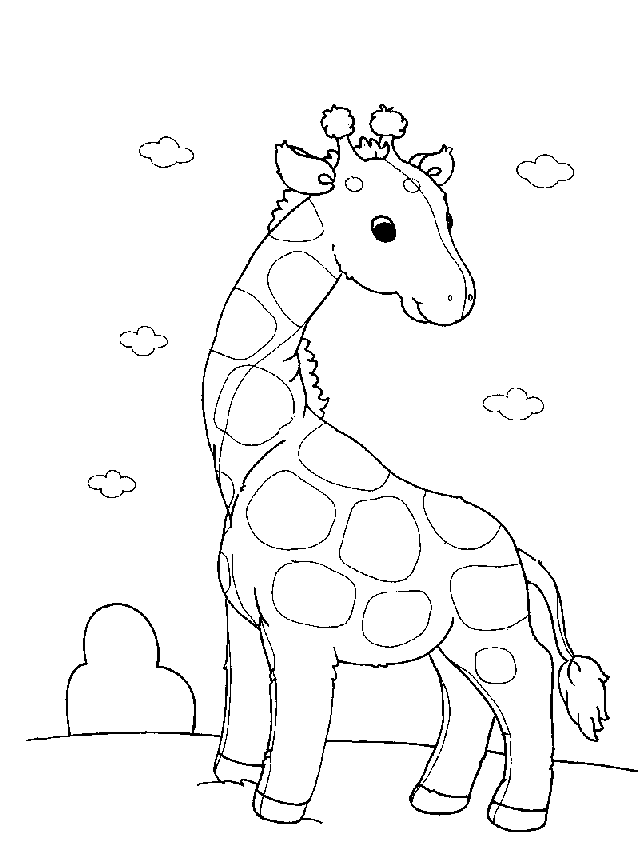 girafinha para colorir