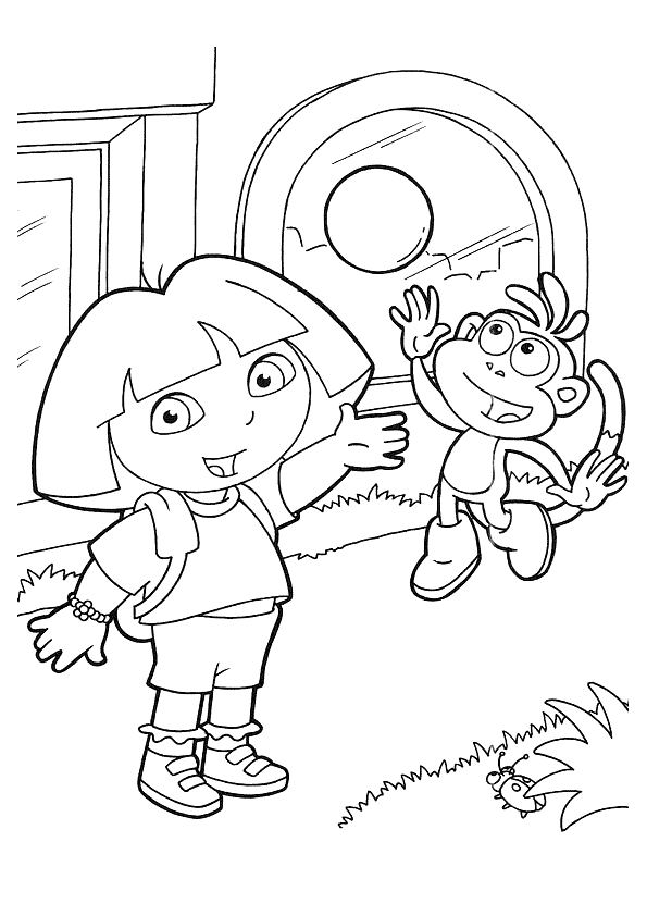 imagem da dora aventureira para imprimir