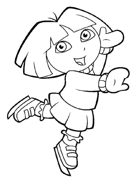 imagem da dora para pintar e imprimir