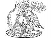 imagem de dragao para pintar