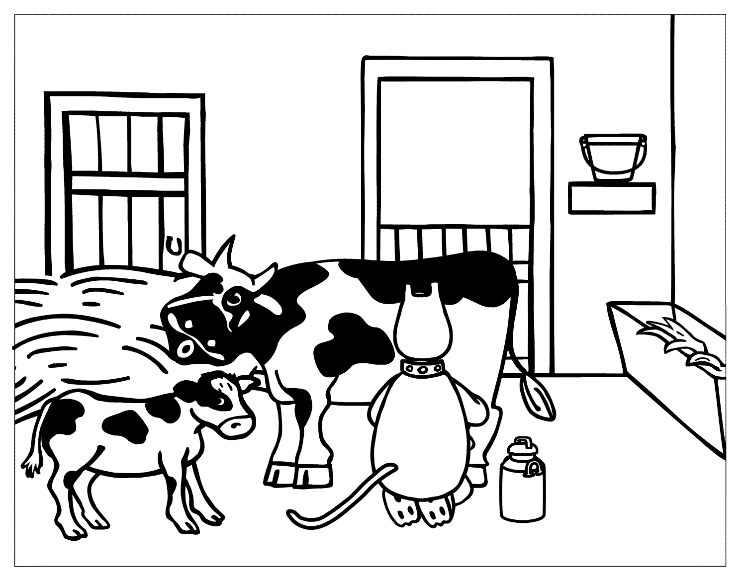 imagem de vaca para imprimir