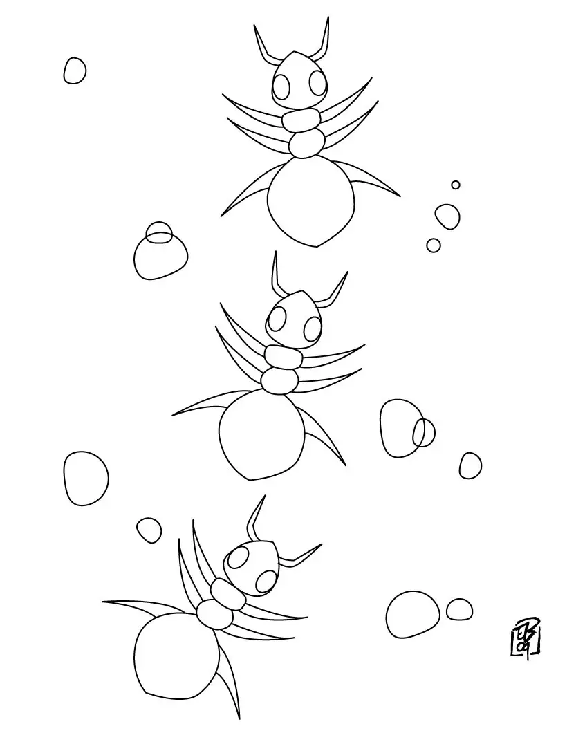 imagens de formiga para desenhar