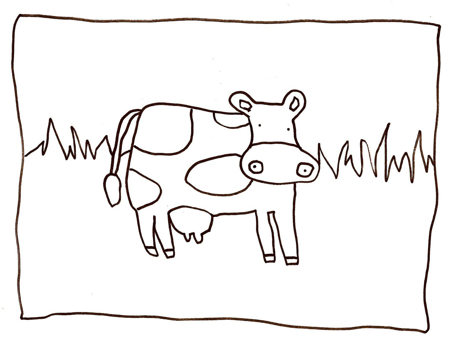 imagens vaca para pintar