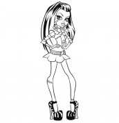 monster high baby para colorir