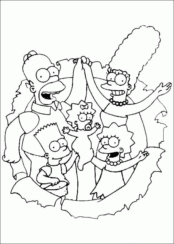 os simpsons para colorir