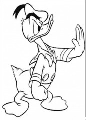 pato donald para colorir