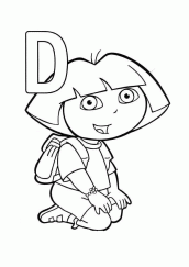 pintar desenho da dora