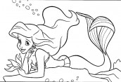 sereia ariel para colorir