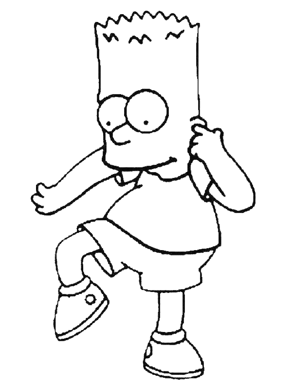 simpsons desenhos para colorir