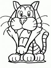 tigre para colorir