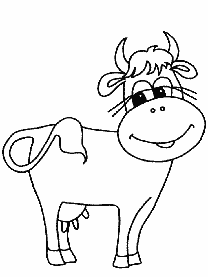 vaca para colorir e imprimir