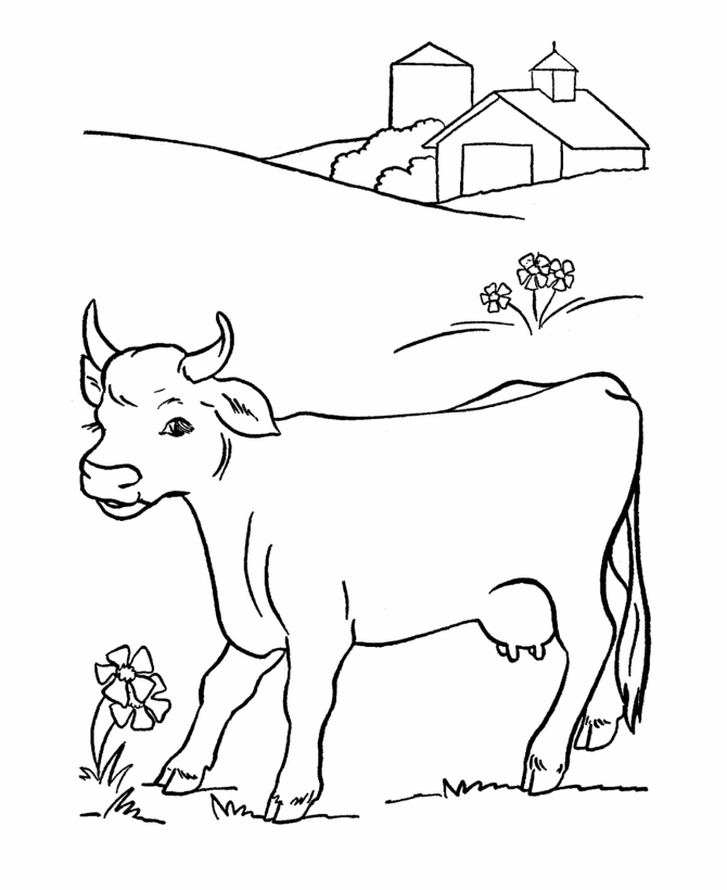 vaca para imprimir e pintar