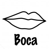 Boca para colorir