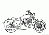 25+ Desenhos de Moto de Trilha para Imprimir e Colorir/Pintar