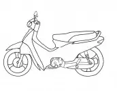 desenhos para colorir motos