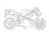 motos para colorir