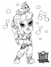 baby opereta para colorir