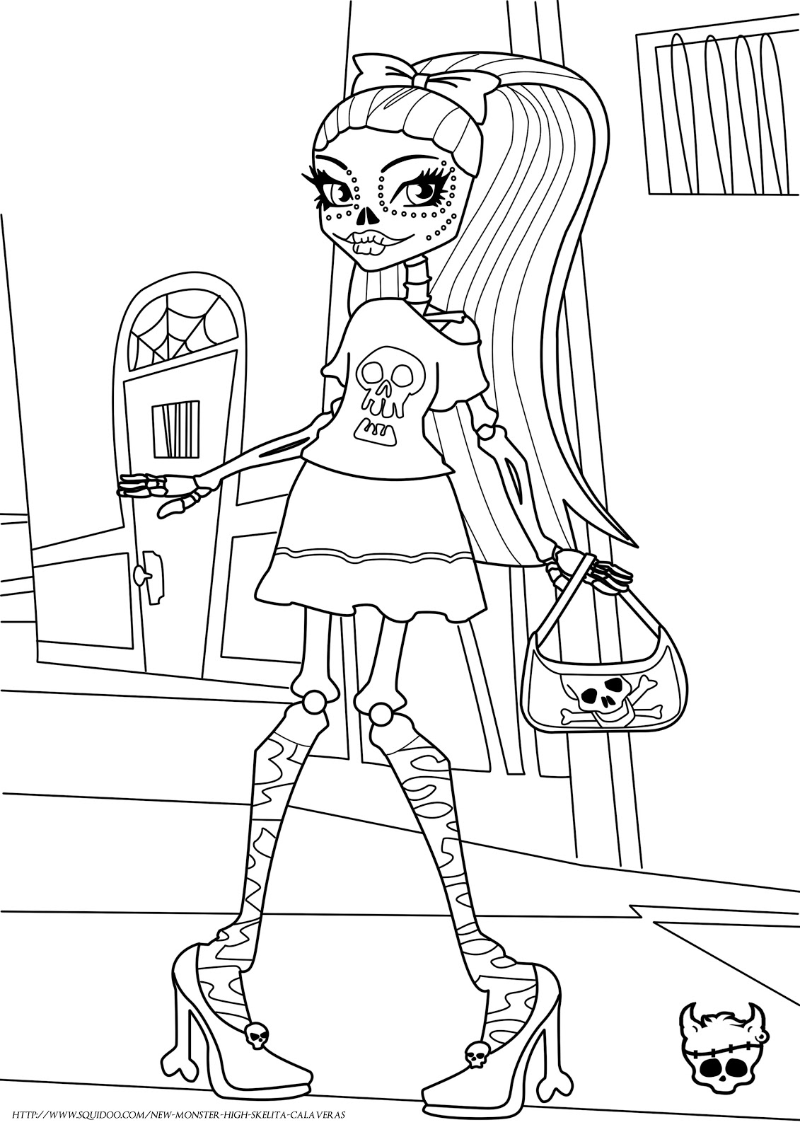 desenho da monster high para pintar