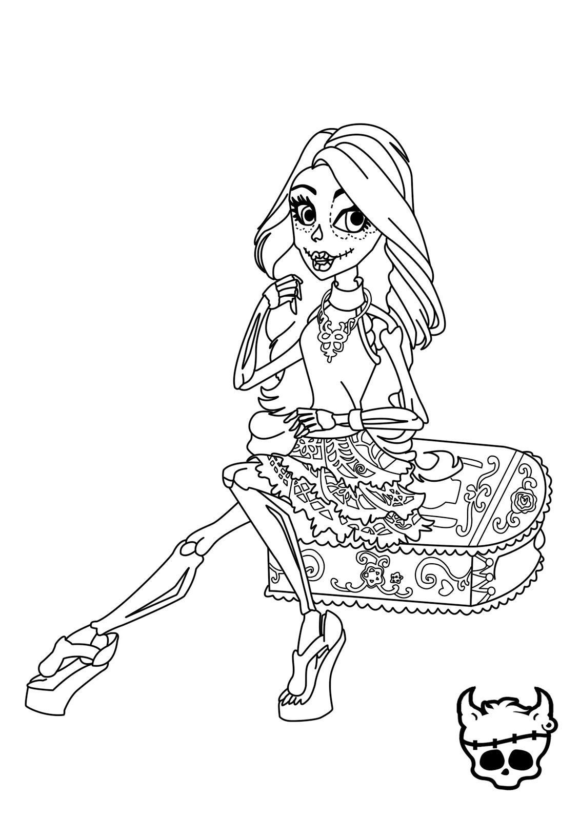 imagem da monster high para colorir