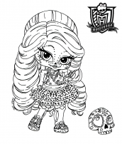 skelita baby para colorir