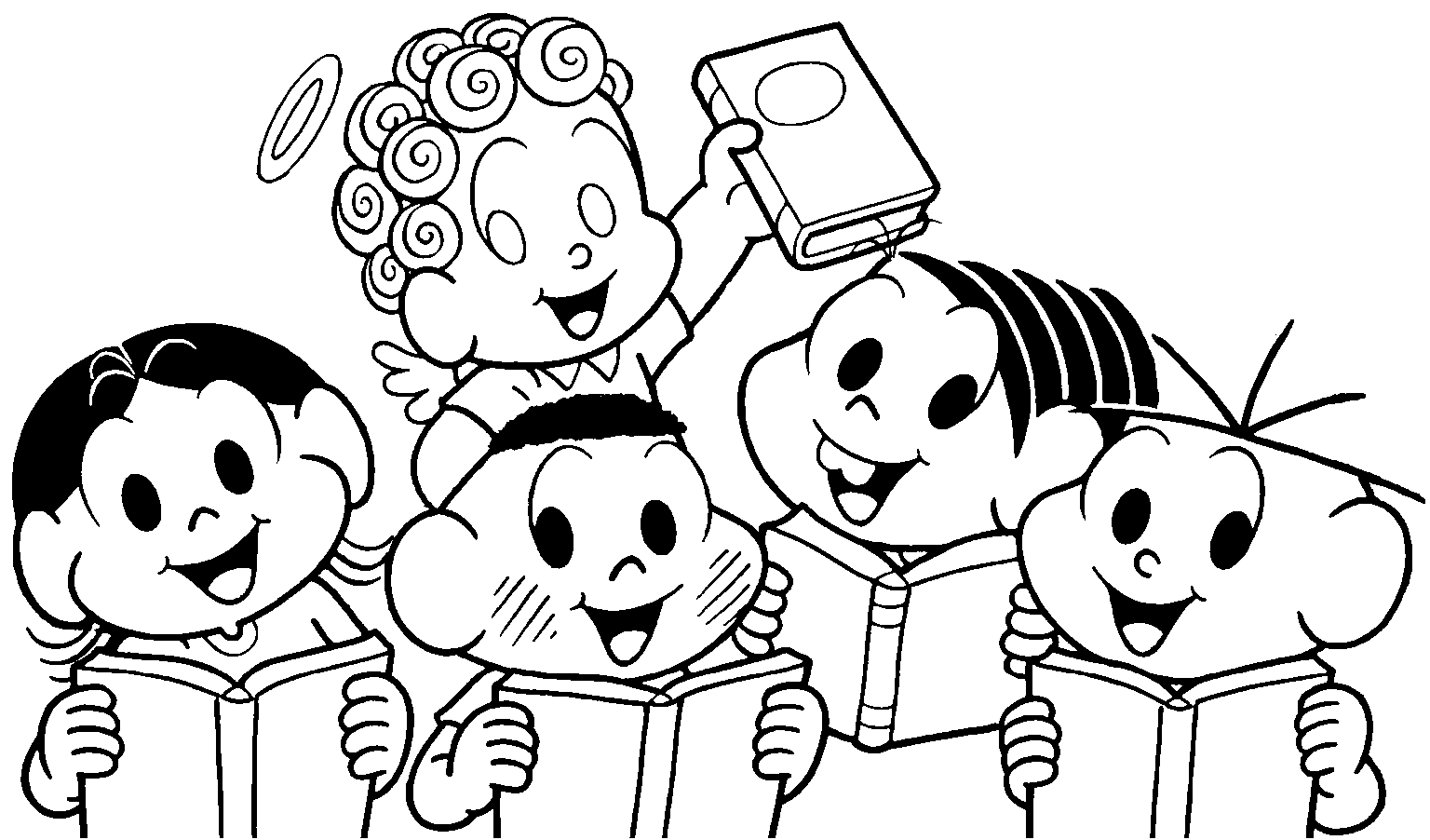 desenhos da magali para colorir