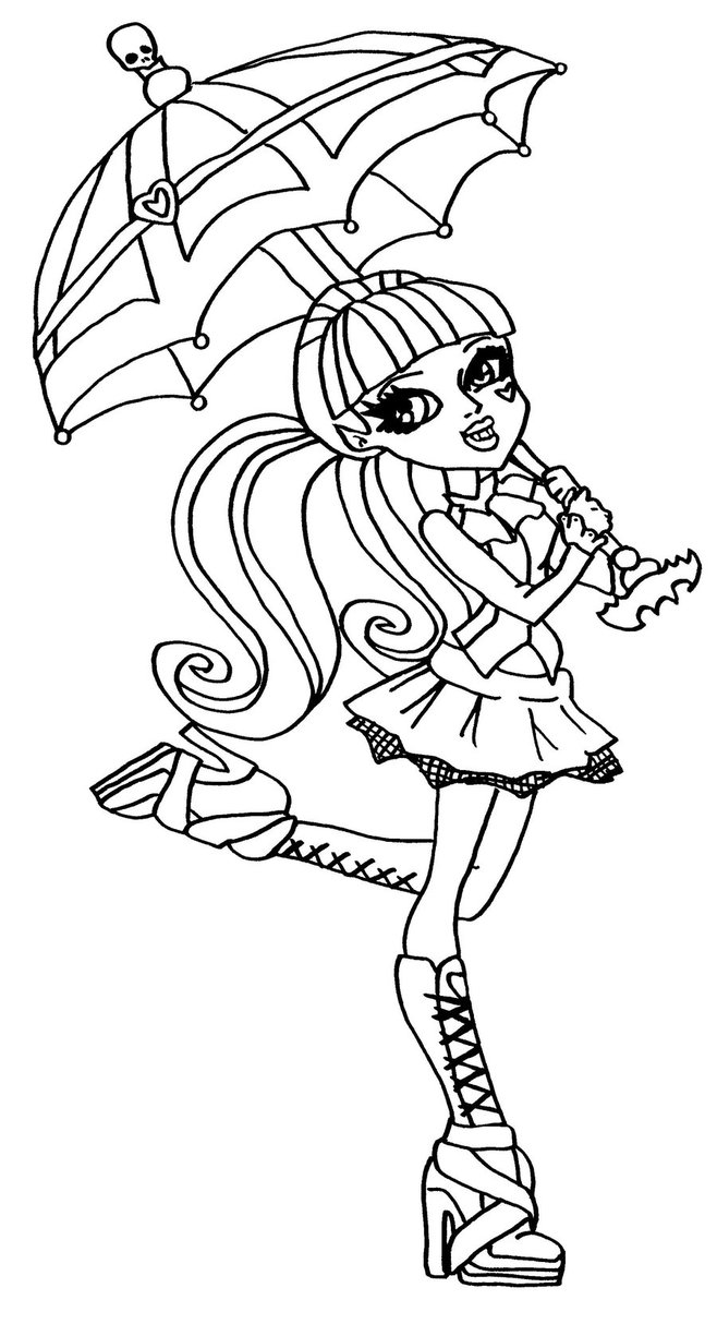 bonecas monster high para colorir