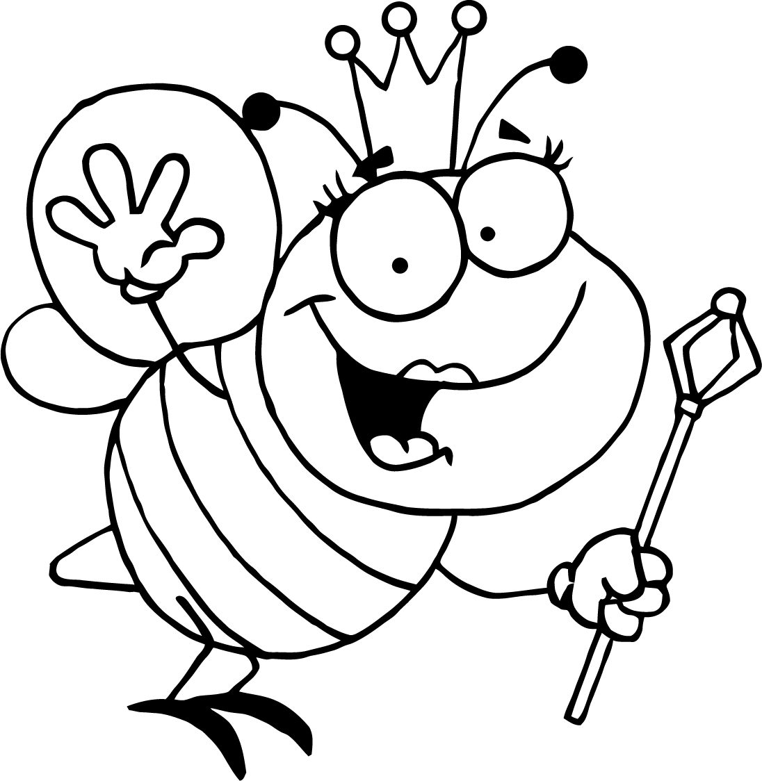 desenho de uma abelha para colorir