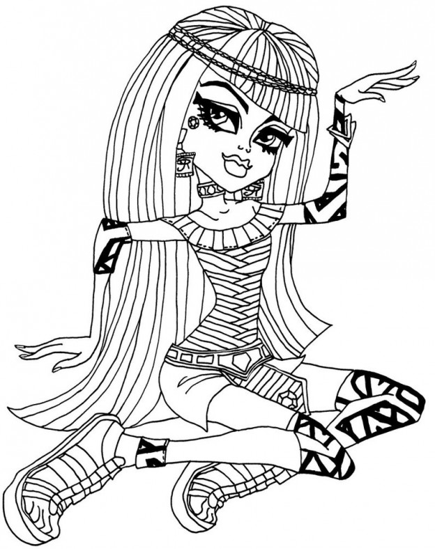 desenhos de monster high para pintar