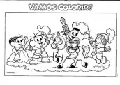 independencia do brasil turma da monica para colorir