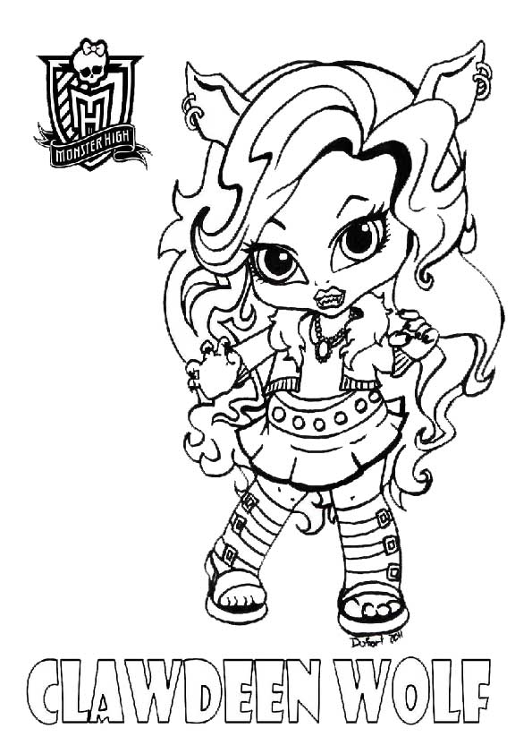 monster high clawdeen pintar