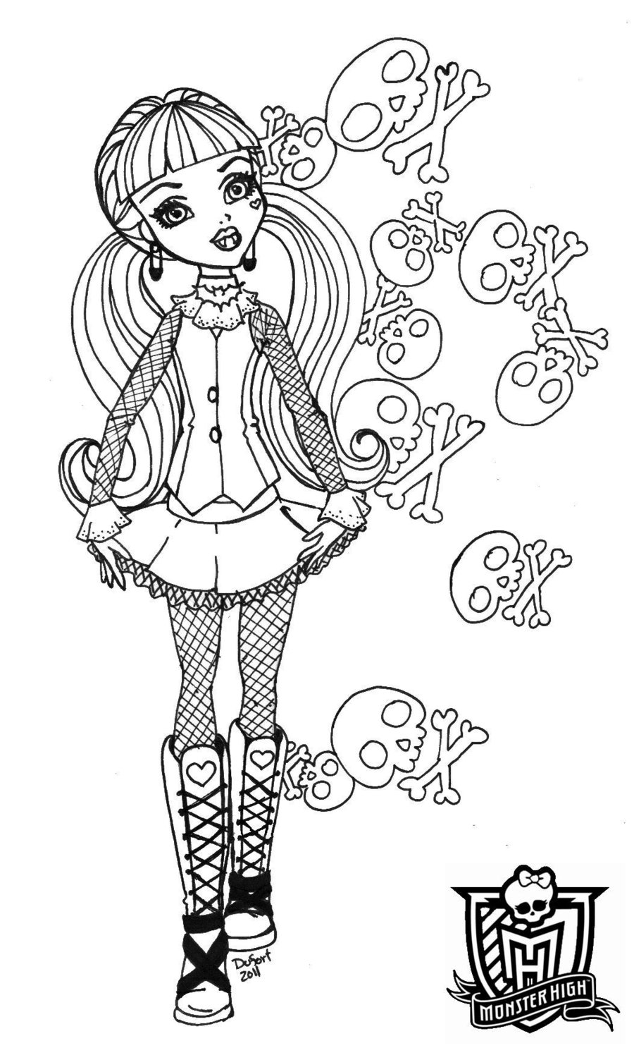 monster high desenhar