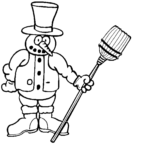 boneco de neve para desenhar