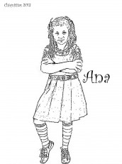 chiquititas para colorir Ana