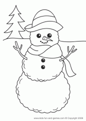 desenhar boneco de neve