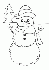 desenhar boneco de neve