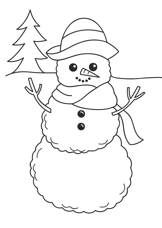 desenhar boneco de neve