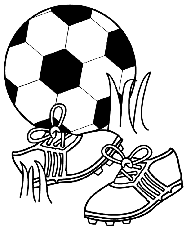 bola de futebol para colorir