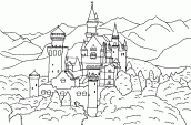 castelos para colorir
