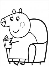 desenho animado da peppa para colorir