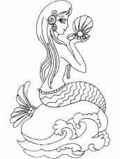 desenho da sereia para colorir