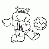 desenho de bola de futebol para pintar