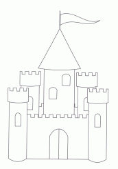 desenho de castelo para imprimir