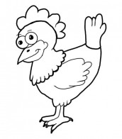 desenho de galinha para colorir