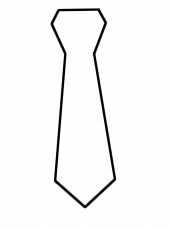 desenho de gravata para colorir