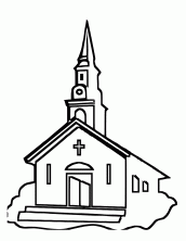 desenho de igreja para colorir